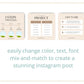 Boho Beige Lists & Processes Instagram Square Posts | 50 Canva Templates for Instagram | Social Media Templates