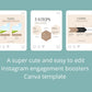 Boho Beige Lists & Processes Instagram Square Posts | 50 Canva Templates for Instagram | Social Media Templates