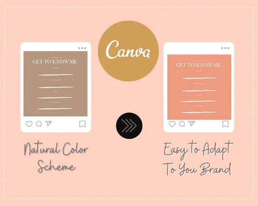 Boho Beige Instagram Game Squares | Instagram Canva Template | Marketing Template
