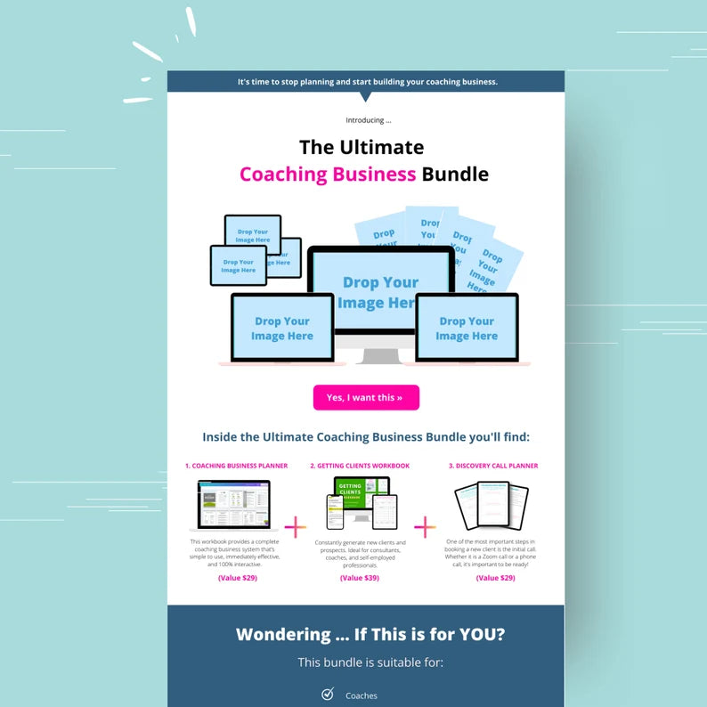 Sales Funnel in Canva | 2 Step Tripwire Sales Funnel in Canva