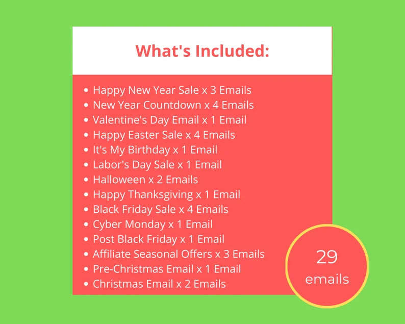 Seasonal Sale Email Templates