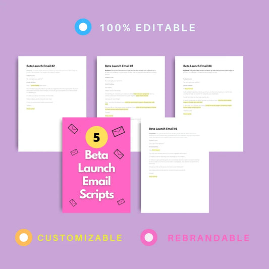 Beta Launch Email Sequence