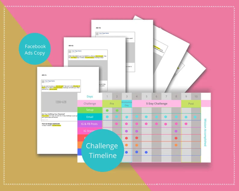 5 Day Challenge | Irresistible Online Challenge | Email Sequences | Facebook Ad Graphics