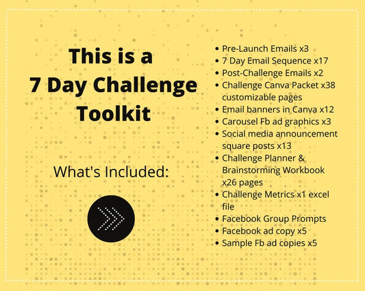 7 Day Challenge | Irresistible Online Challenge | Email Sequences | Facebook Ad Graphics