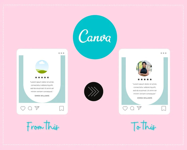 Testimonials Instagram Templates | 50 Instagram Engagement Post Templates Canva, Feedback Posts