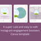 Testimonials Instagram Templates | 50 Instagram Engagement Post Templates Canva, Feedback Posts