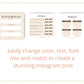 Boho Beige Instagram Game Squares | Instagram Canva Template | Marketing Template