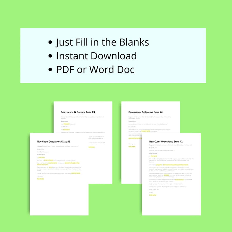 New Client Onboarding Email Sequence