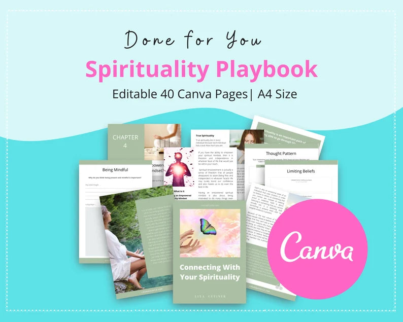 Done for You Spirituality Playbook in Canva