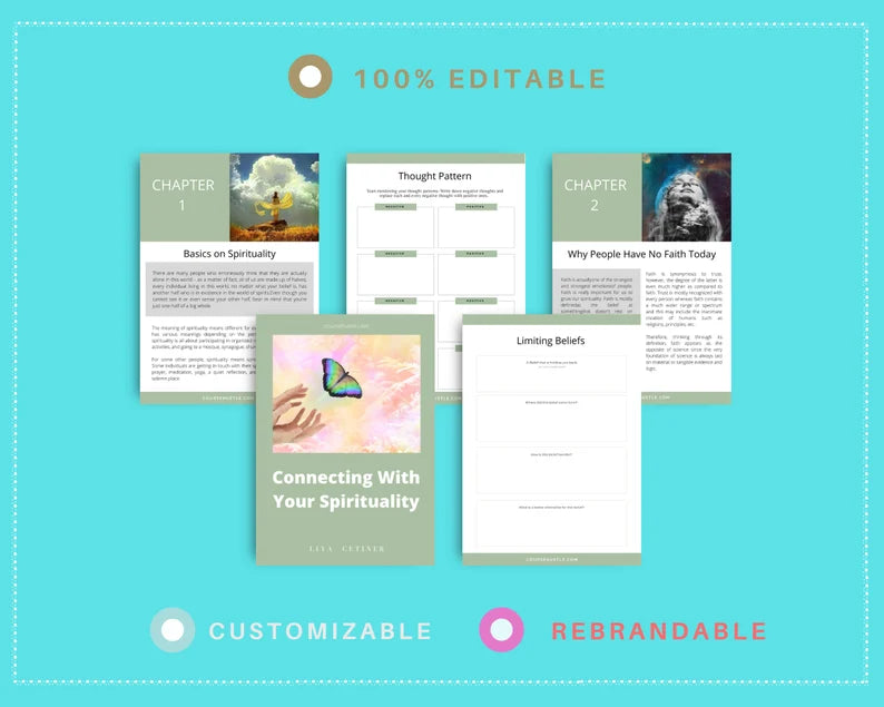 Done for You Spirituality Playbook in Canva