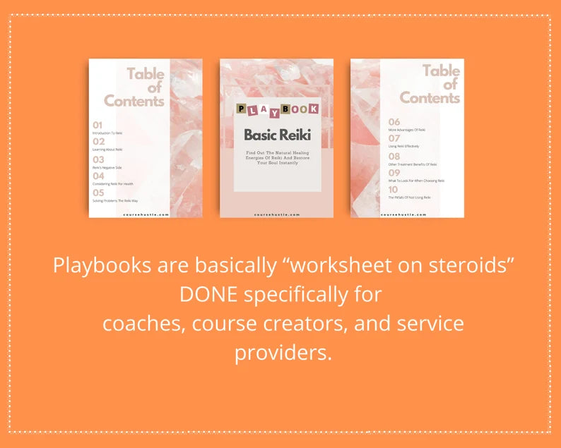 Done for You Basic REIKI Playbook in Canva