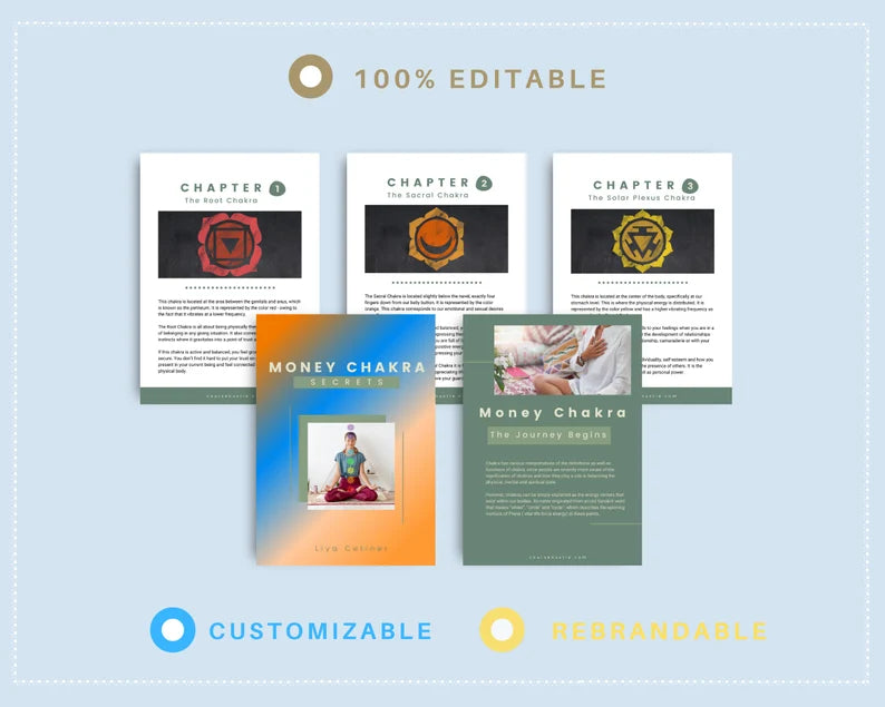Done for You Money Chakra Playbook in Canva