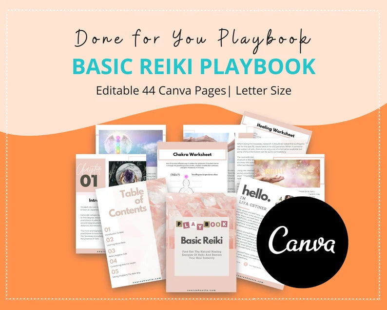 Done for You Basic REIKI Playbook in Canva