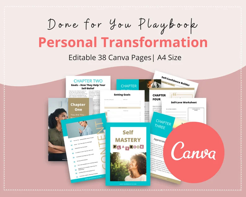 Done for You Self Mastery Playbook in Canva