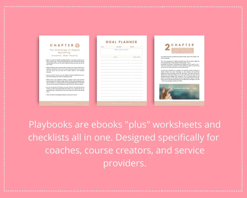 Done for You Digital Marketing Lifestyle Playbook in Canva