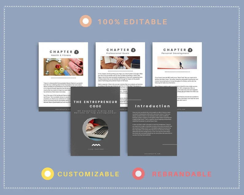 Done for You Entrepreneur Code Playbook in Canva