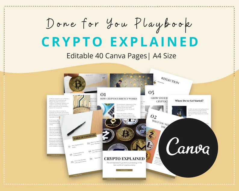 Done for You Crypto Explained Playbook in Canva
