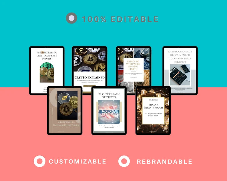 BUNDLE of 7 Crypto Playbooks in Canva
