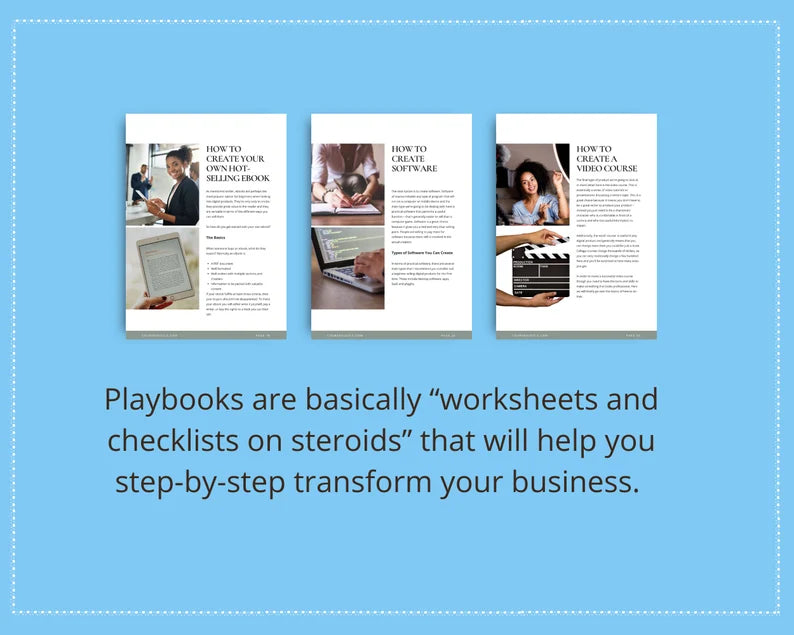 Done for You Product Creation Success Playbook in Canva