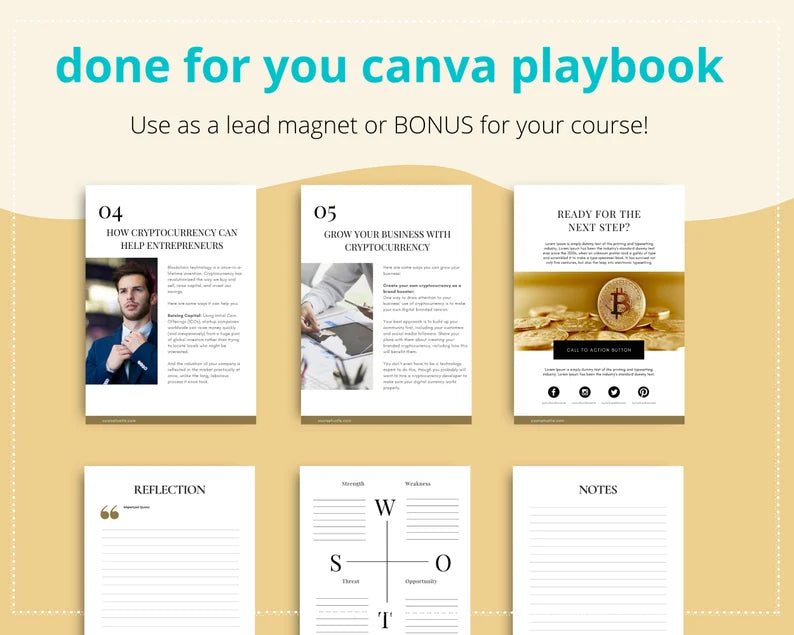 Done for You Crypto Explained Playbook in Canva