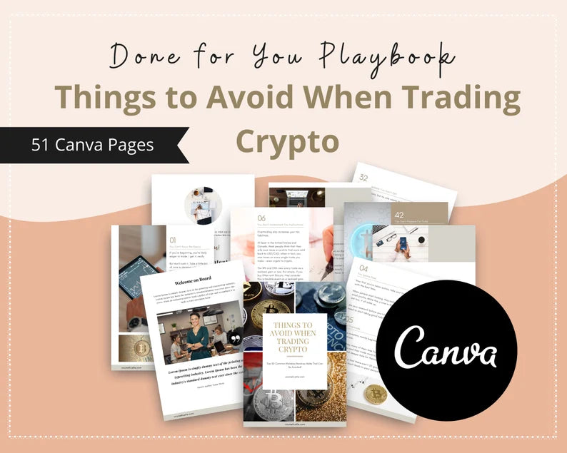 Things To Avoid When Trading Crypto Playbook in Canva