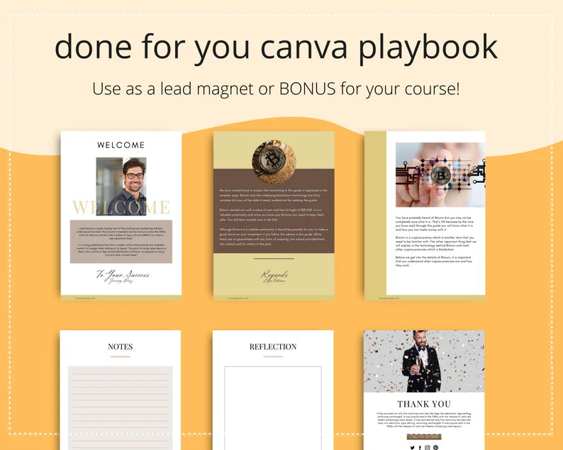 Done for You Bitcoin Breakthrough Playbook in Canva