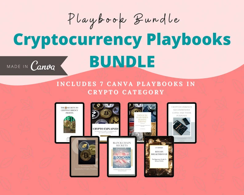 BUNDLE of 7 Crypto Playbooks in Canva