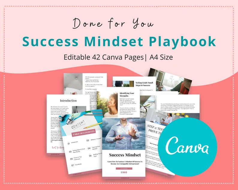 Done-for-You Success Mindset Playbook in Canva