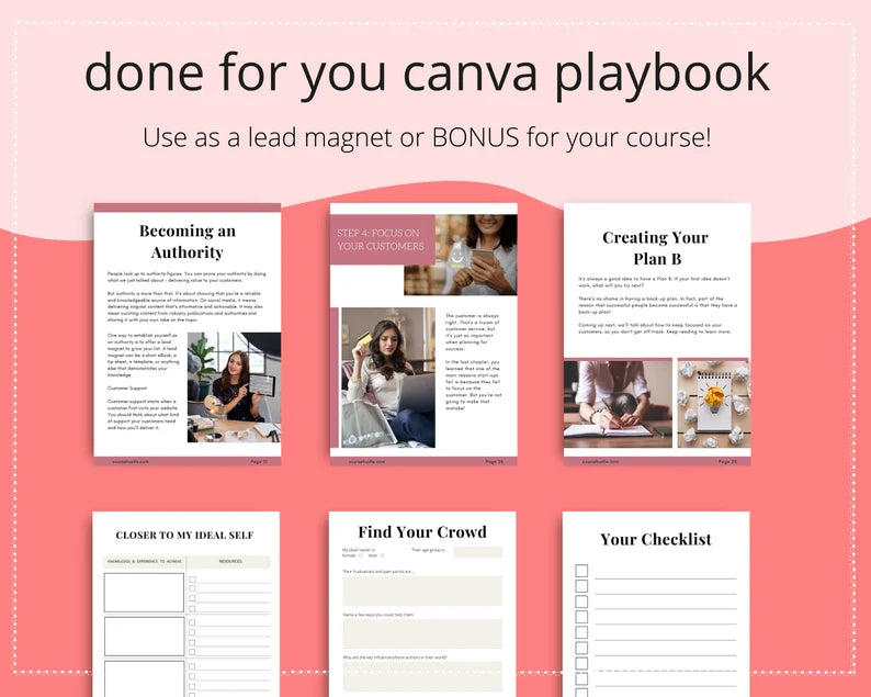 Done-for-You Success Mindset Playbook in Canva
