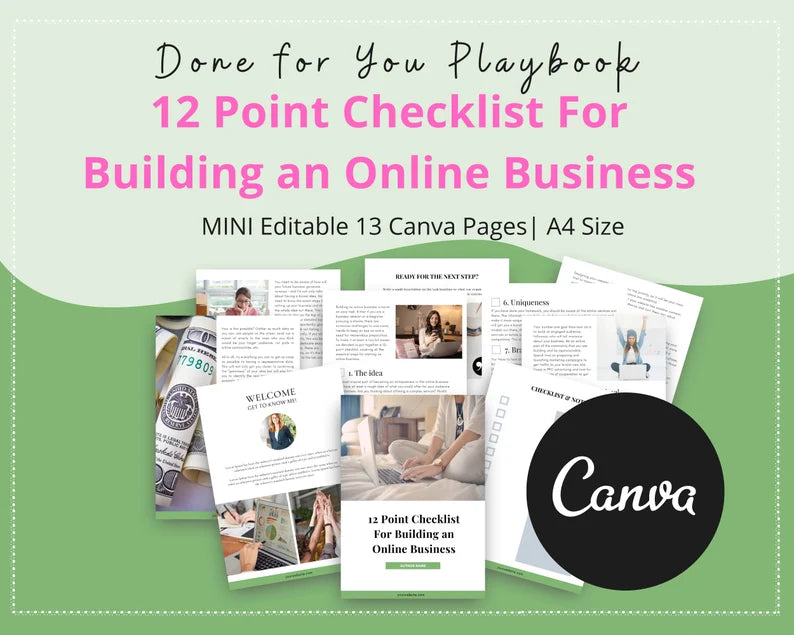 Done-for-You Mini 12 Point Checklist For Building Online Business