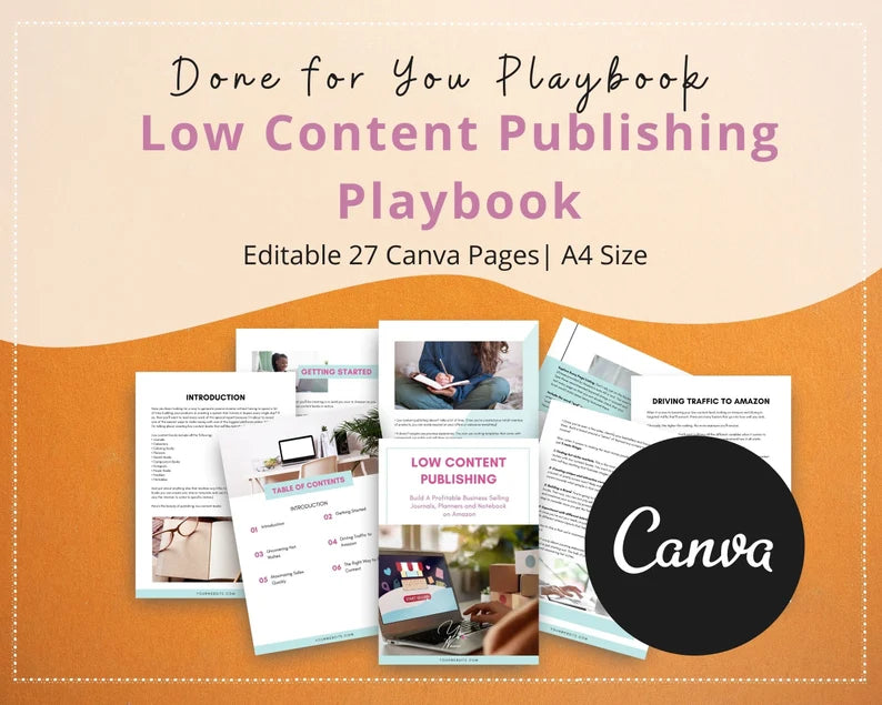 Low Content Publishing Playbook in Canva