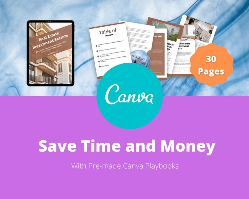 BUNDLE of 7 Investment Playbooks in Canva