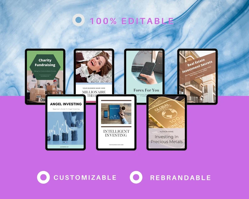 BUNDLE of 7 Investment Playbooks in Canva