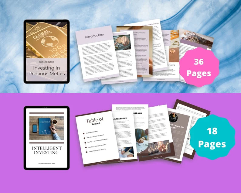 BUNDLE of 7 Investment Playbooks in Canva