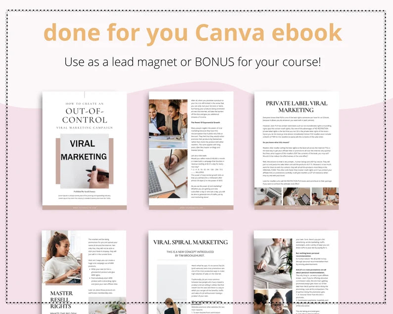 Out-Of-Control Viral Marketing Ebook in Canva