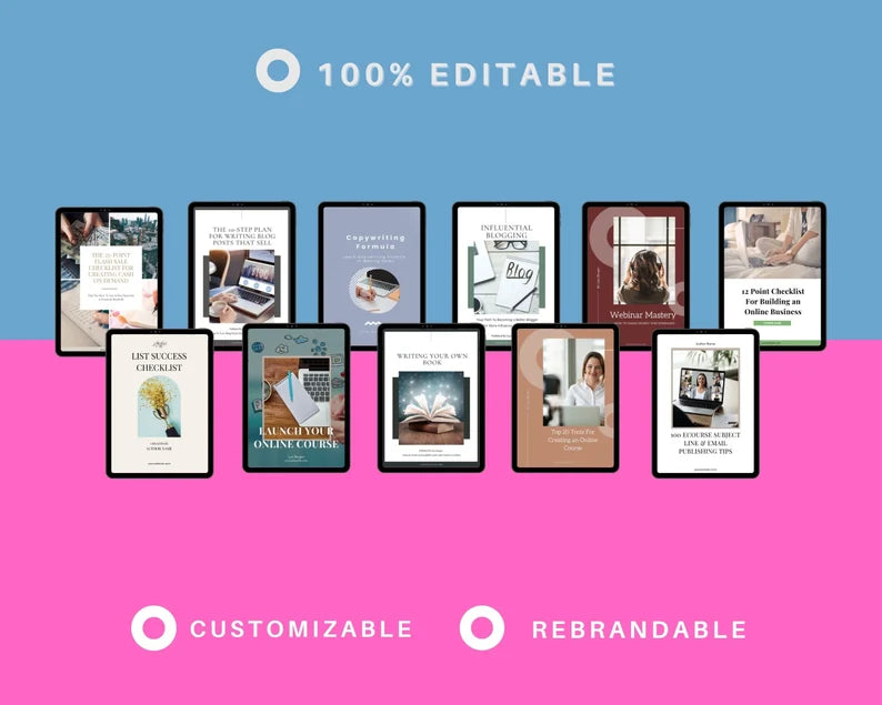 BUNDLE of 11 Content Creator Playbooks in Canva
