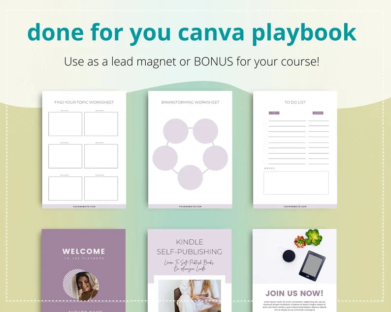 Kindle Self-Publishing Playbook in Canva