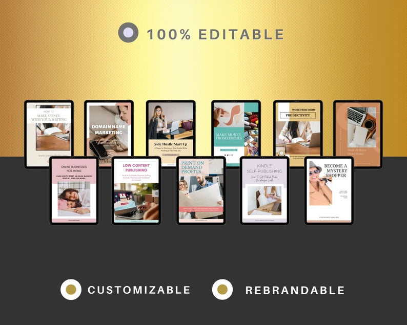 BUNDLE of 11 Work From Home Playbooks in Canva
