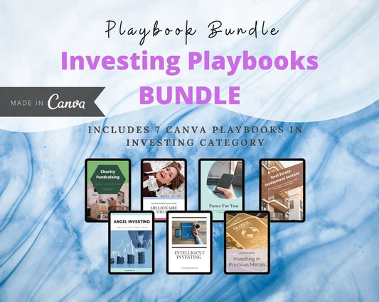 BUNDLE of 7 Investment Playbooks in Canva