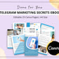 Telegram Marketing Secrets Ebook in Canva