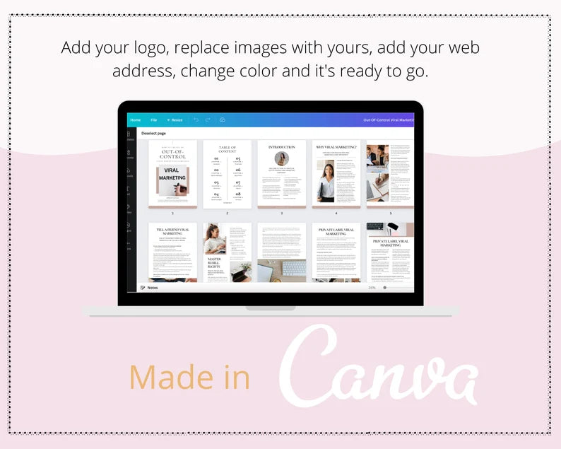 Out-Of-Control Viral Marketing Ebook in Canva