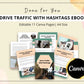 Drive Traffic With Hashtags Ebook in Canva