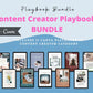 BUNDLE of 11 Content Creator Playbooks in Canva