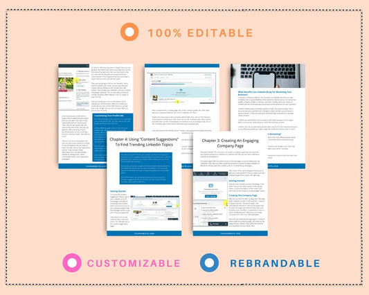 Linkedin Marketing Secrets Ebook in Canva