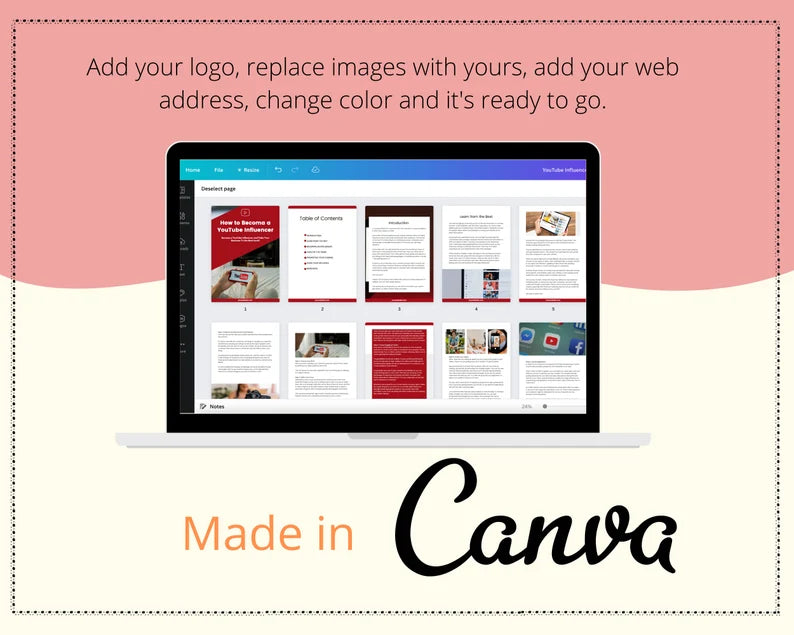 YouTube Marketing Ebook in Canva