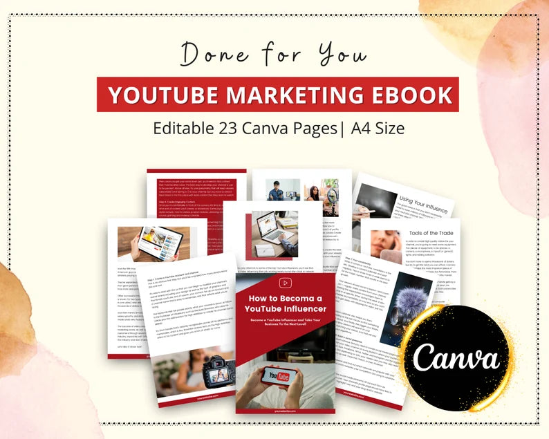 YouTube Marketing Ebook in Canva