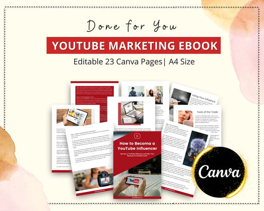 YouTube Marketing Ebook in Canva