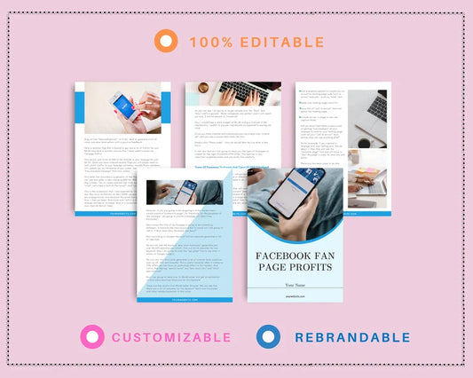 Facebook Fan Page Profits Ebook in Canva