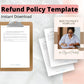 Refund Policy Template