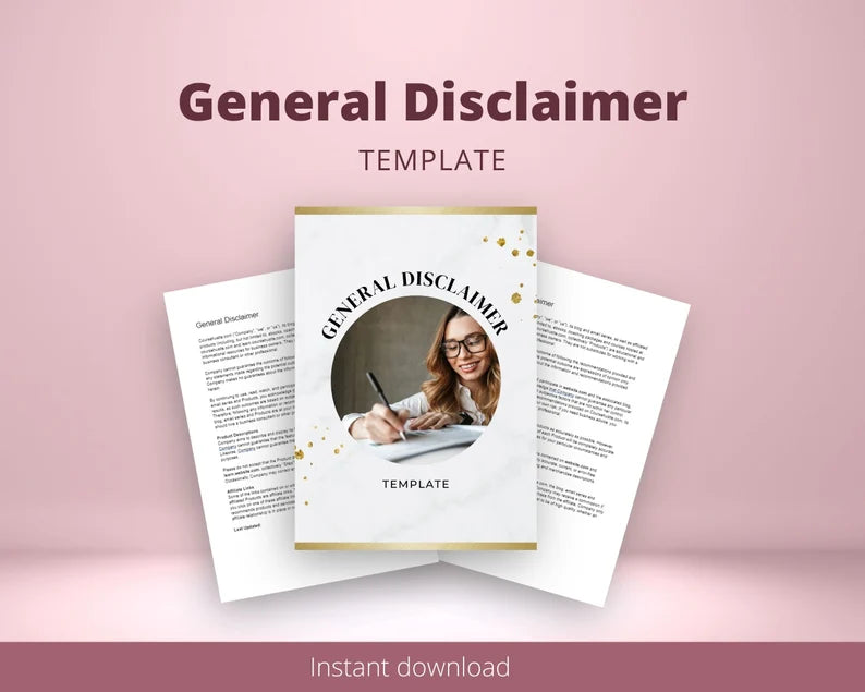 General Disclaimer Template